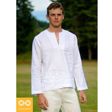 Load image into Gallery viewer, organic linen meditation shirt