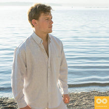 Load image into Gallery viewer, WATERFORD 100% Organic Linen Oxford Button-Down Dress Shirt (Discontinued - Final Sale)