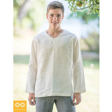 Load image into Gallery viewer, MINDFUL Curved-V 100% Organic Hemp Shirt (Closeout)