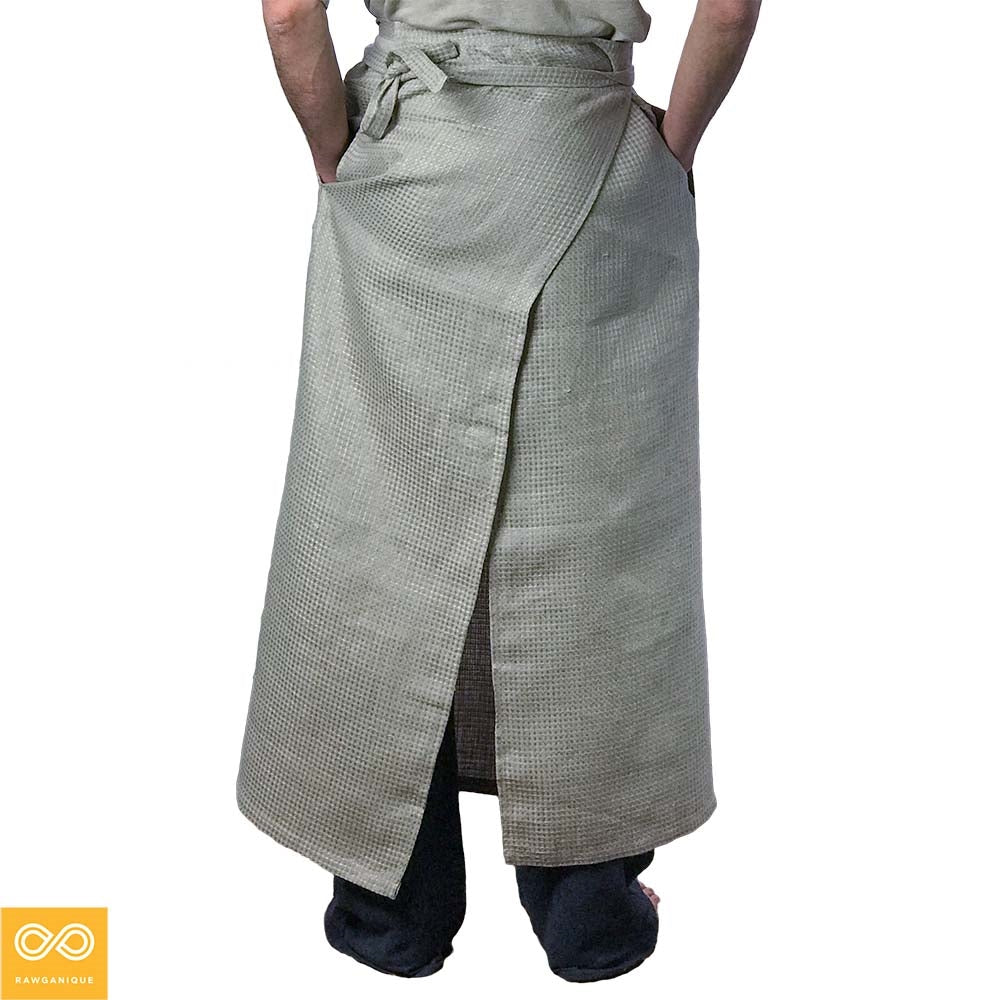 organic linen apron