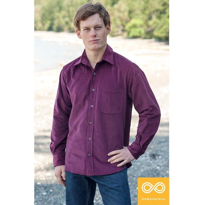 HELMSWORTH Organic Cotton Corduroy Dress Shirt (Discontinued)