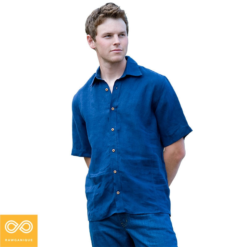 MACK No-Pocket 100% Organic Hemp Oxford Shirt (Short-Sleeved) (Closeout - Final Sale)