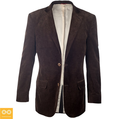 Eco-Heritage 100% Organic Cotton Corduroy Blazer Jacket (Unisex)