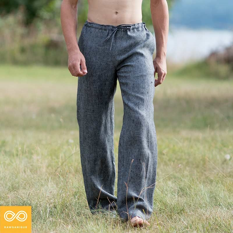 100% organic linen pants