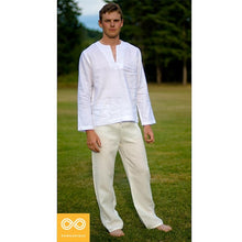 Load image into Gallery viewer, elastic-free organic linen lounge pants