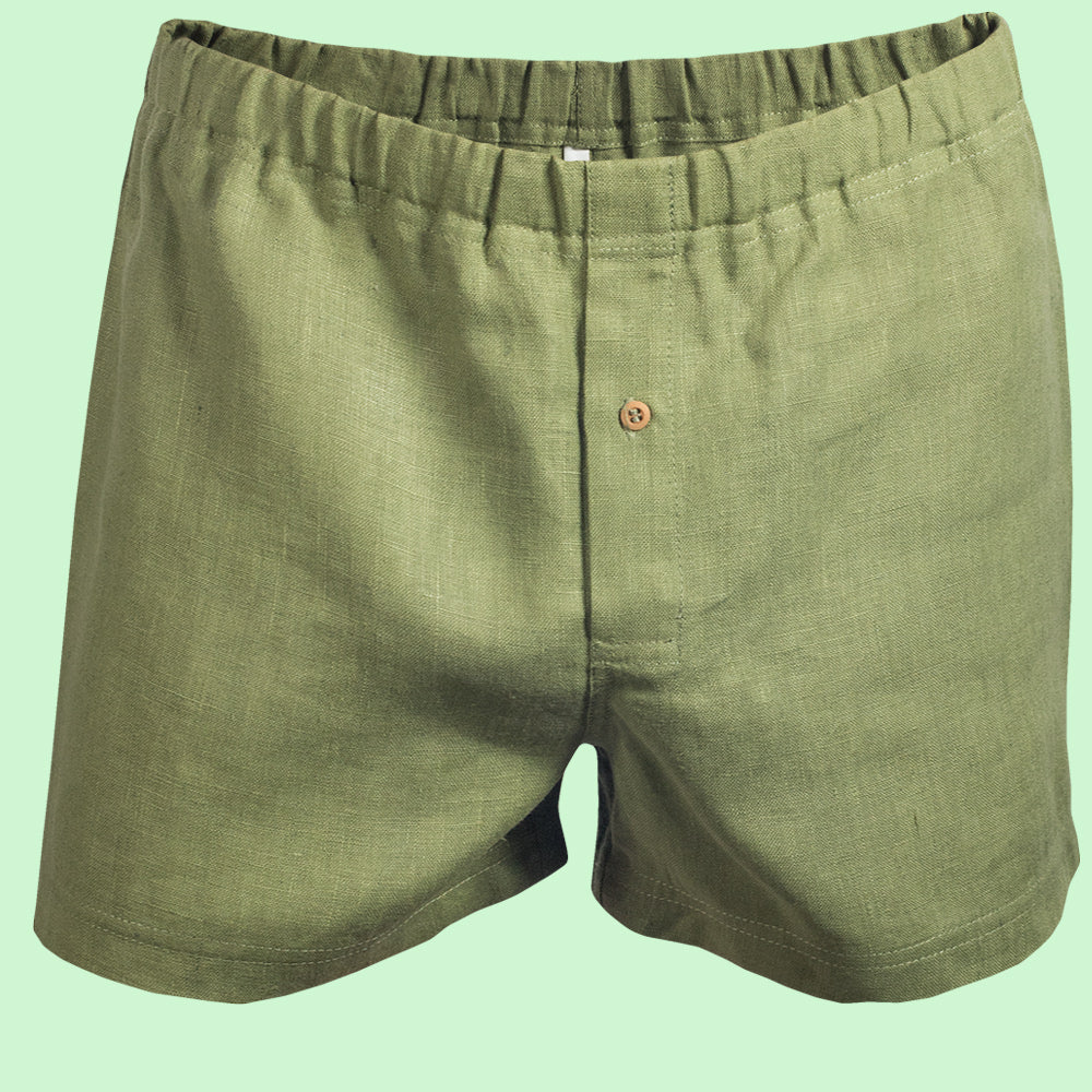 Euro-style 100% Organic Hemp Boxers V2 (Closeout) (Plastic-Free Taguanut Button)