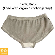 Load image into Gallery viewer, RAQUEL 100% Organic Linen Boy Short Panty (OC Thread, 100% Biodegradable Organic Elastic Option))