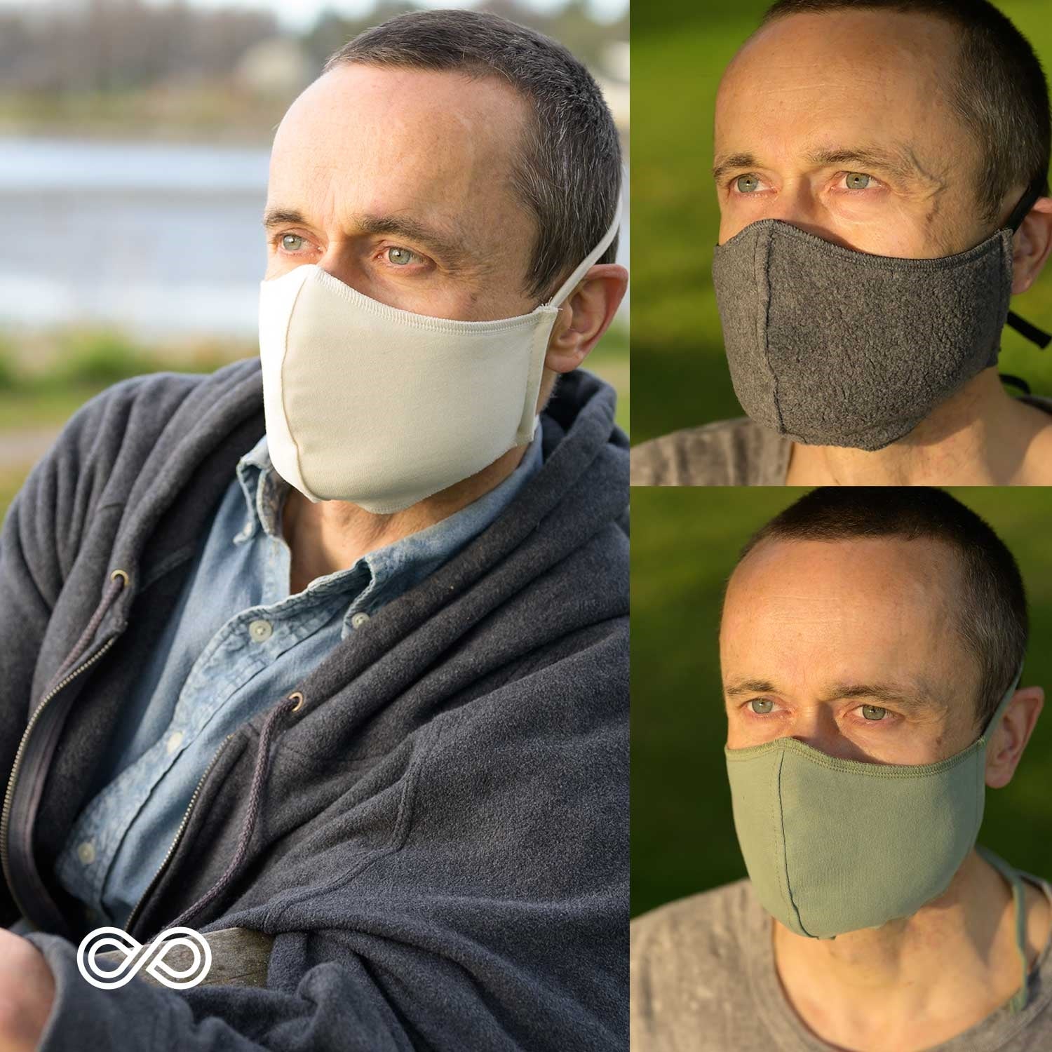 Cottonique Hypoallergenic Face Mask with Adjustable Earloops Made