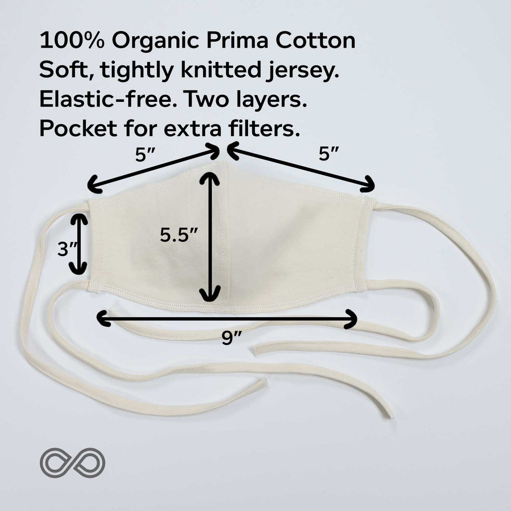 100% organic cotton facemask