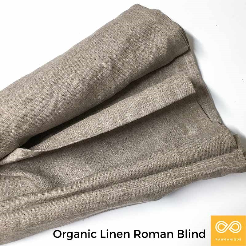 Pomona Organic Linen Roman Blinds (Discontinued)