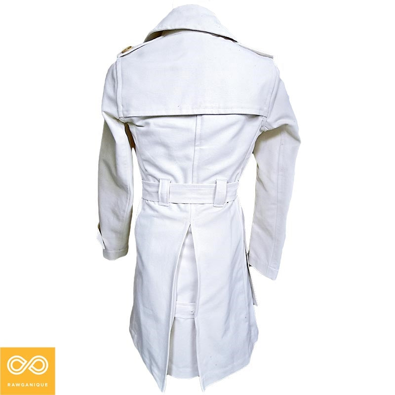 organic cotton trench coat