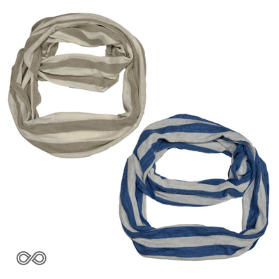 organic linen infinity scarf