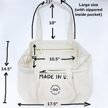 Load image into Gallery viewer, CLOVERDALE 100% Organic Cotton Shopping Bag Made in USA - Orca