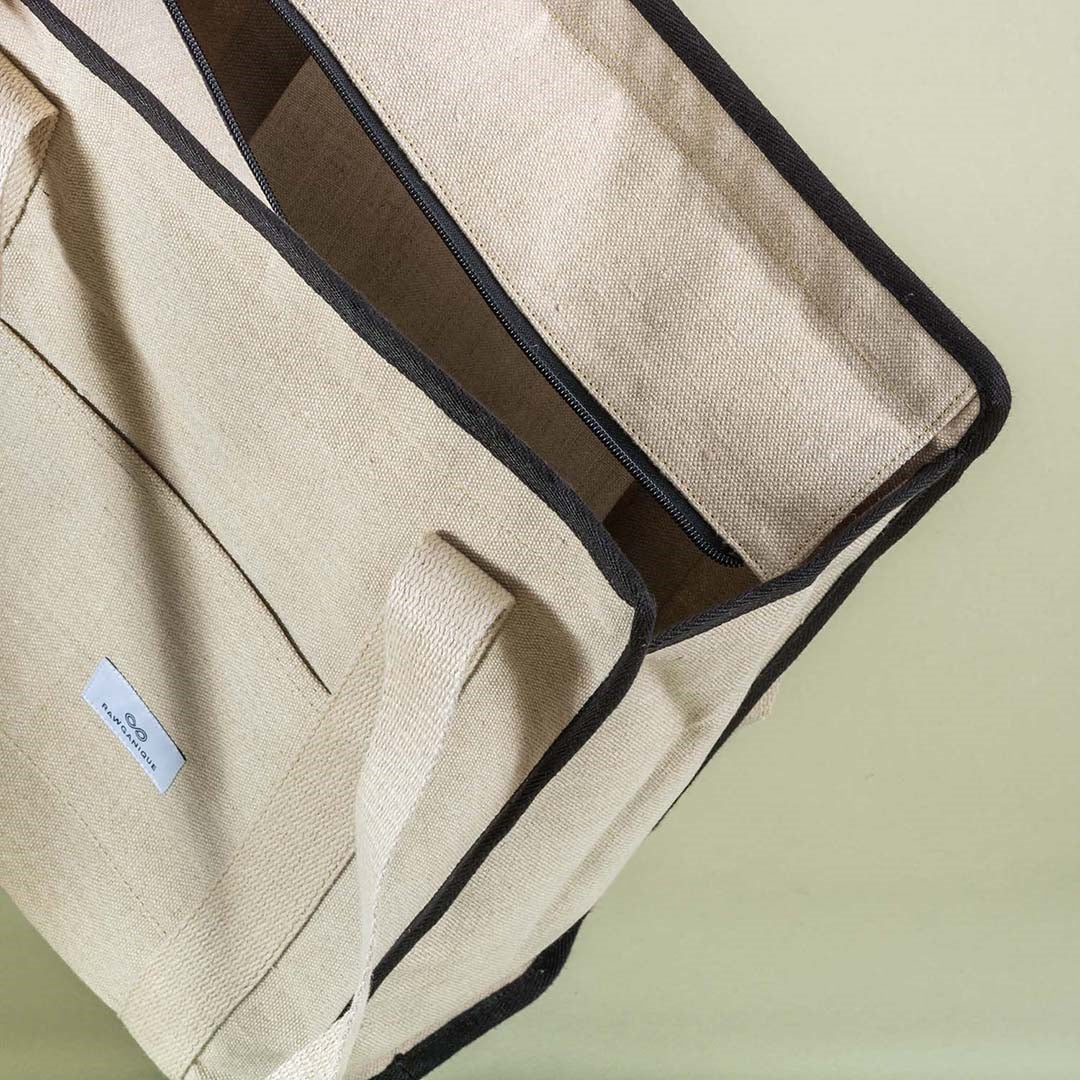 Oversized 100% Hemp Shopping Bag – Rawganique