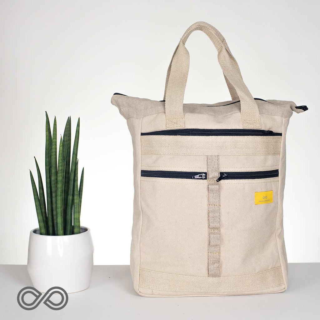 hemp commuter bag