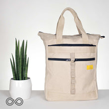 Load image into Gallery viewer, hemp commuter bag