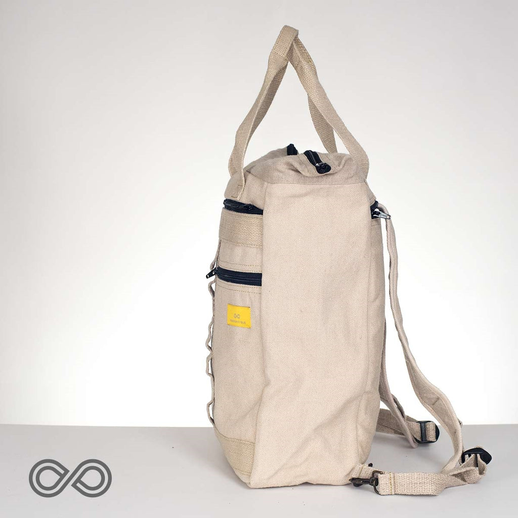 hemp laptop tote bag