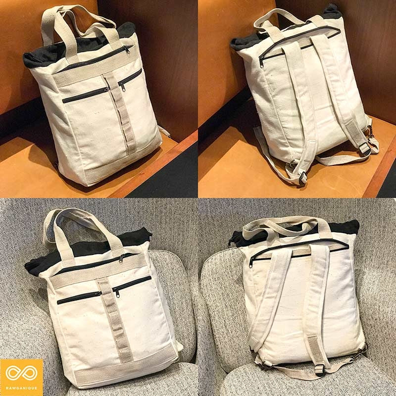 hemp laptop commuter backpack