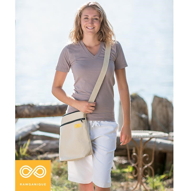 OAKLAND Hemp Canvas Laptop Satchel (Plastic-free)