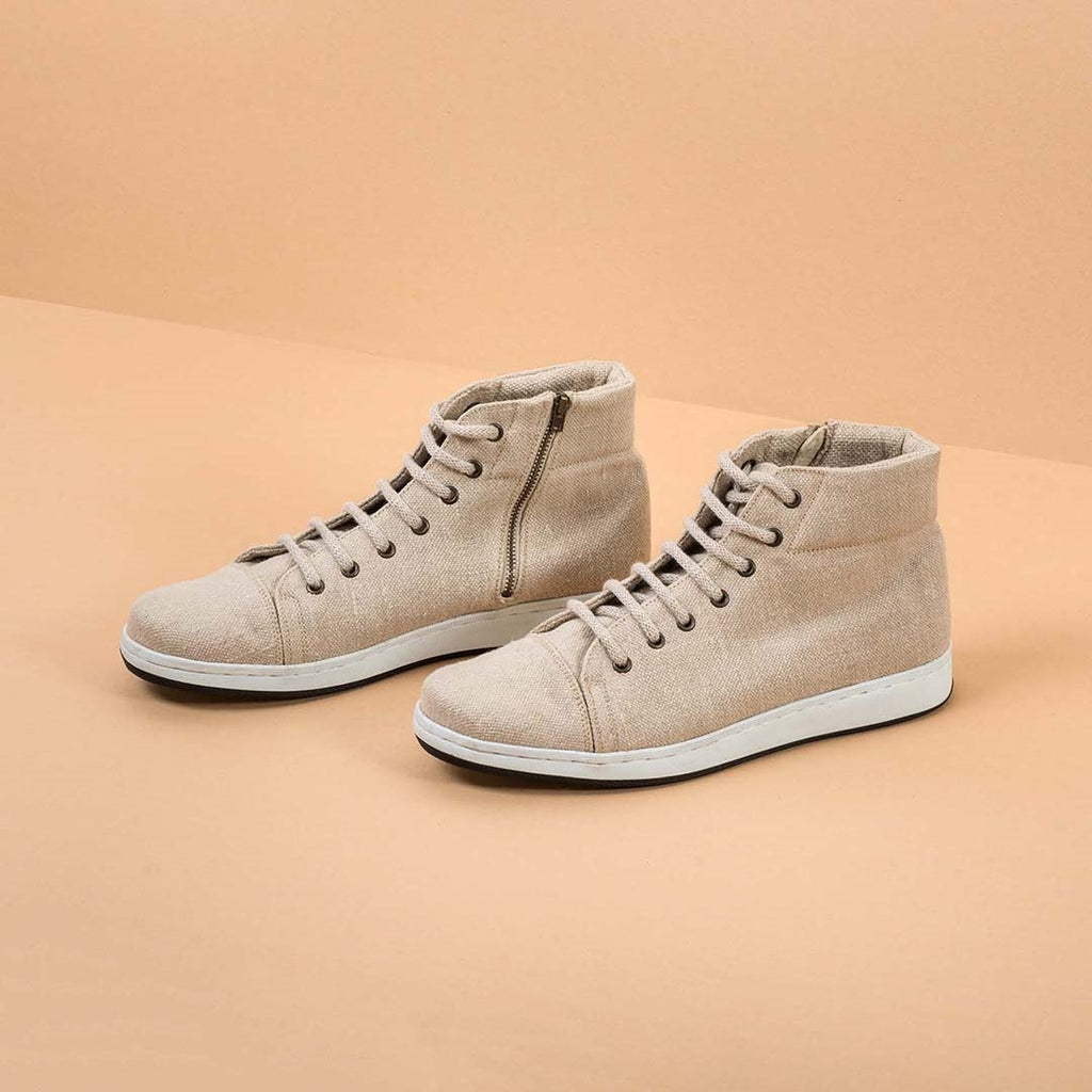 hemp high top sneakers