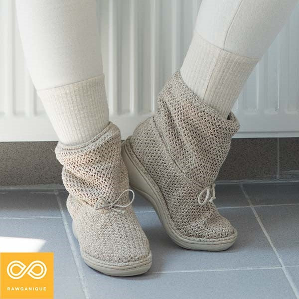 women's hemp knit boots