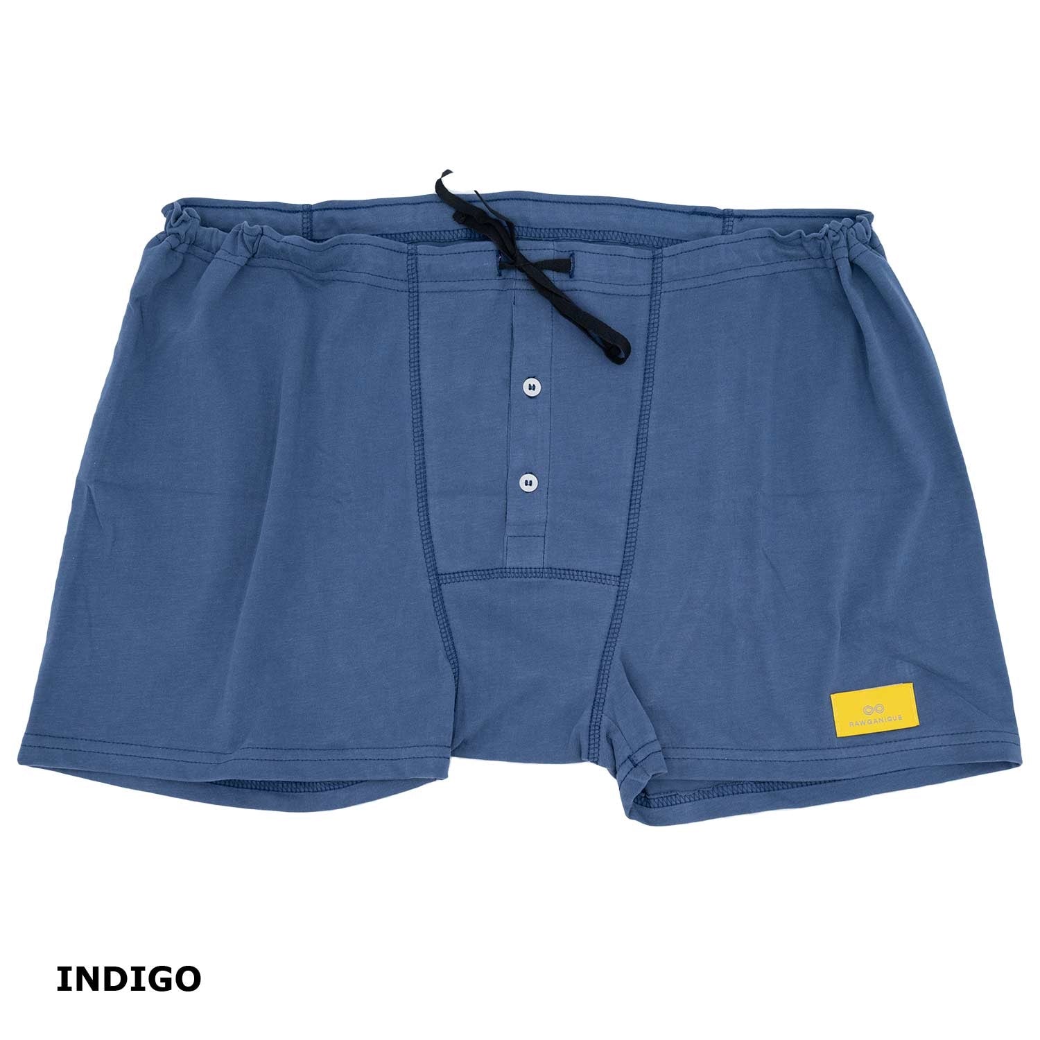 Elasticfree Organic Cotton Drawstring Boxers (nut button; breathable