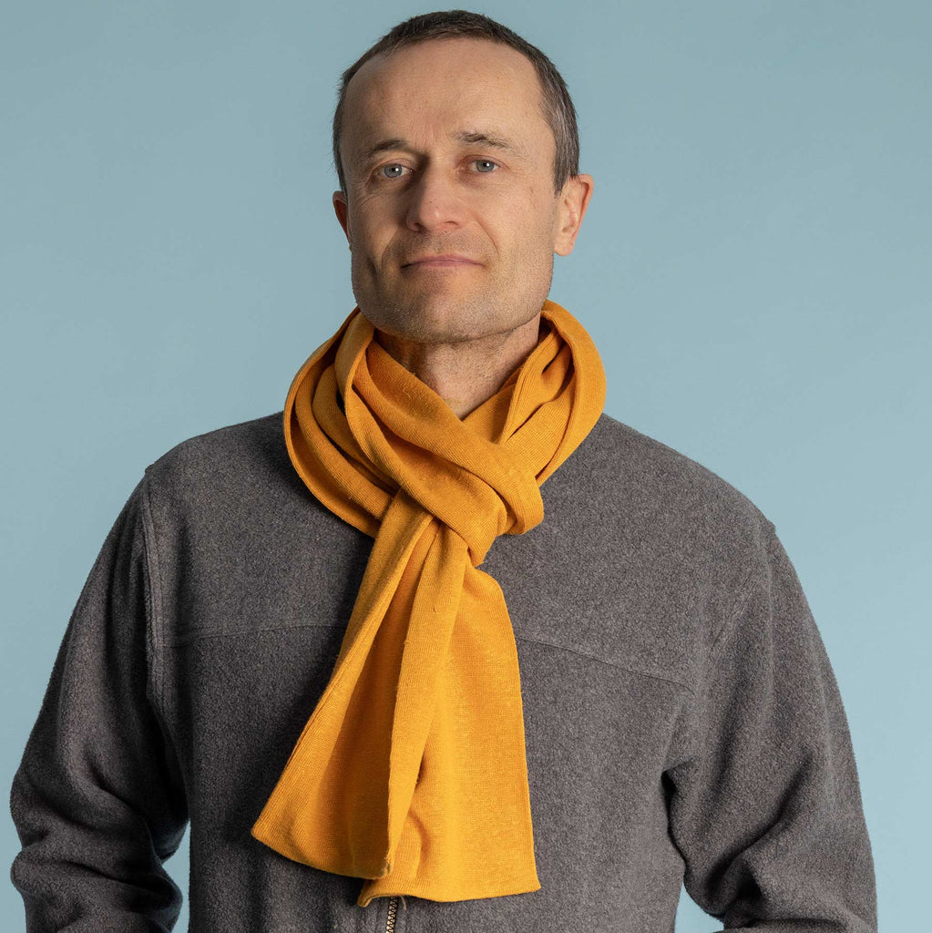 100% hemp scarf