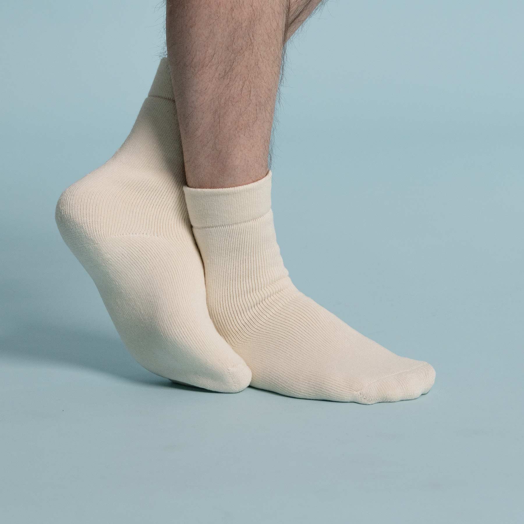 Elastic Free 100% Organic Cotton Socks (Sold in packs of two.)