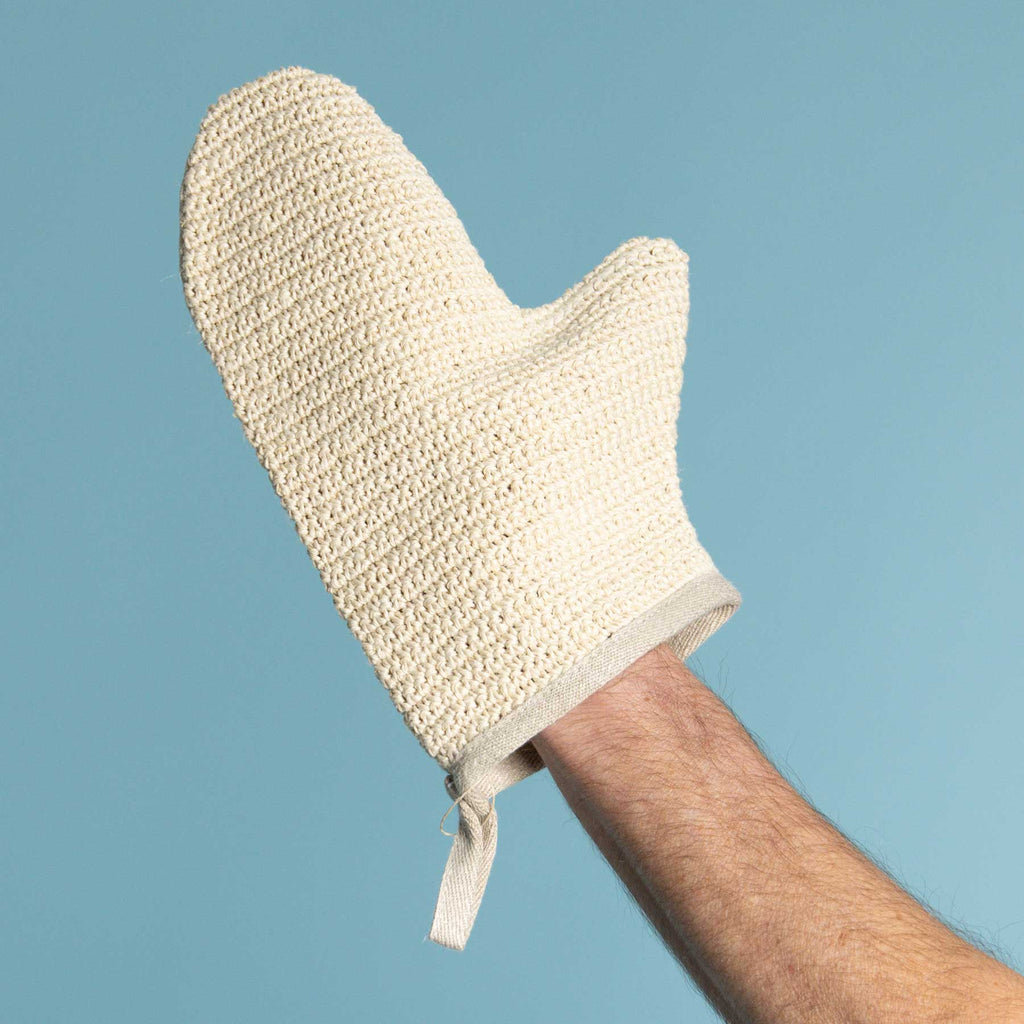 hemp bath glove