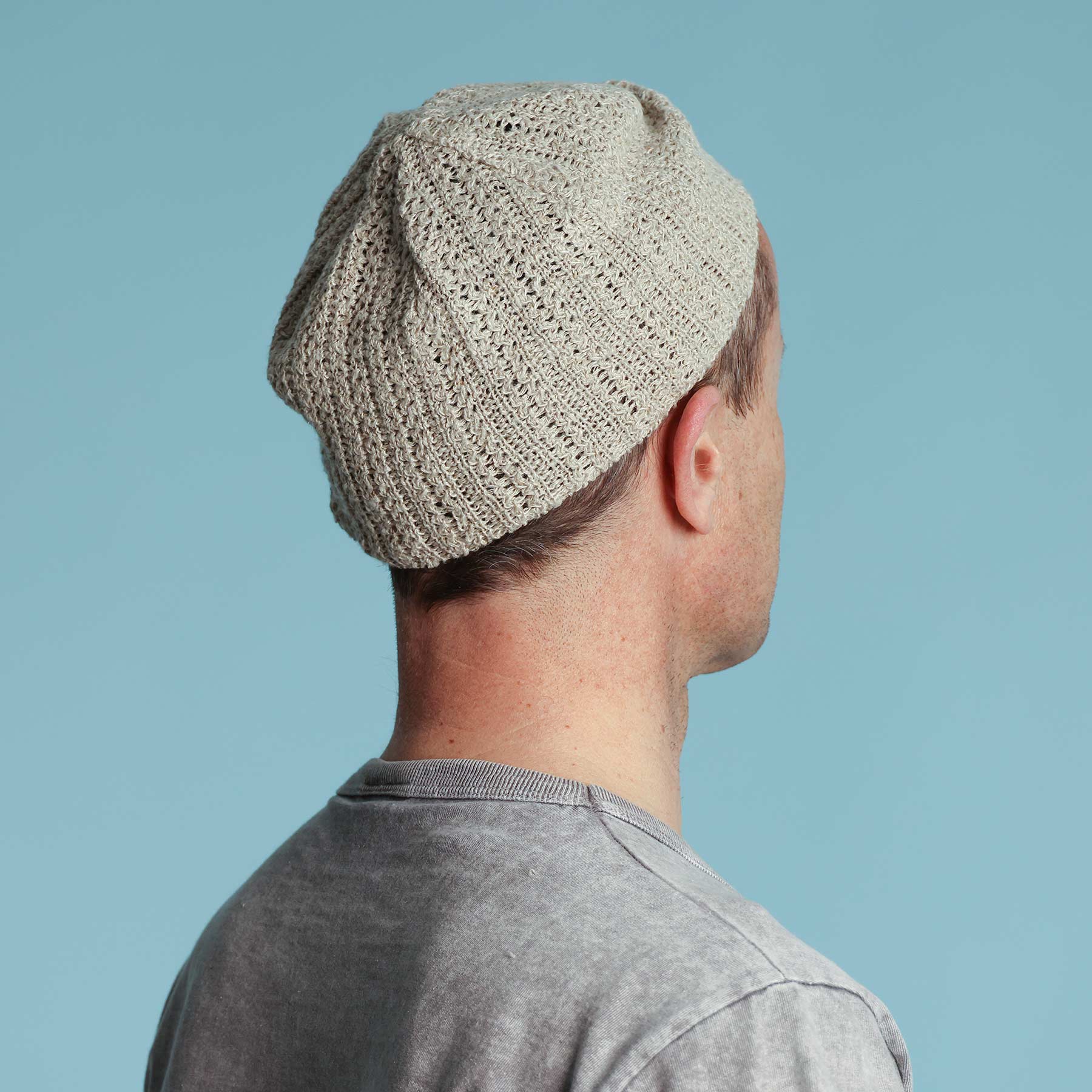 100% Organic Linen Knit Hat Skull Cap Beanie Toque – Rawganique
