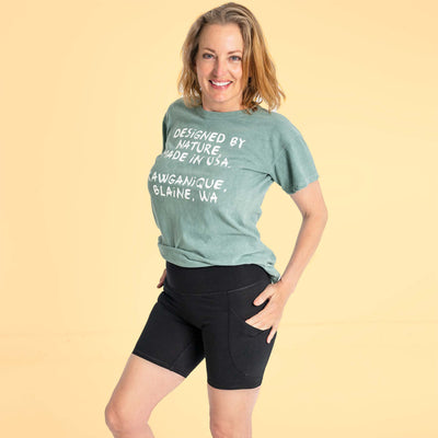 women's organic cotton workout shorts