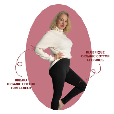 organic cotton turtleneck sweater