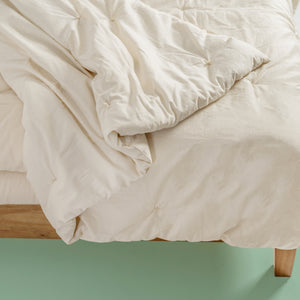 TEXAS 100% Organic Cotton Comforter (Vegan) (Handmade in USA) (99.99% Biodegradable)