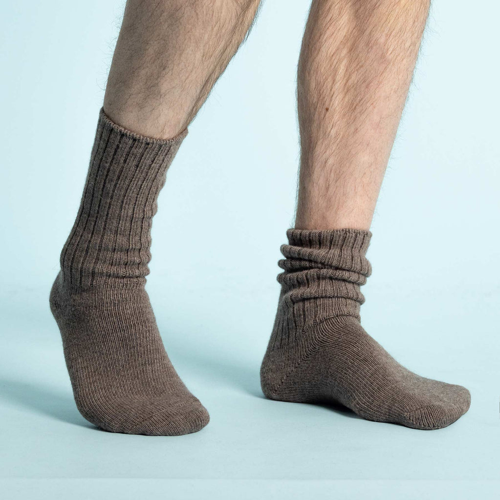 Organic wool crew socks made in USA