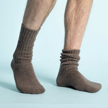 Load image into Gallery viewer, Organic wool crew socks made in USA