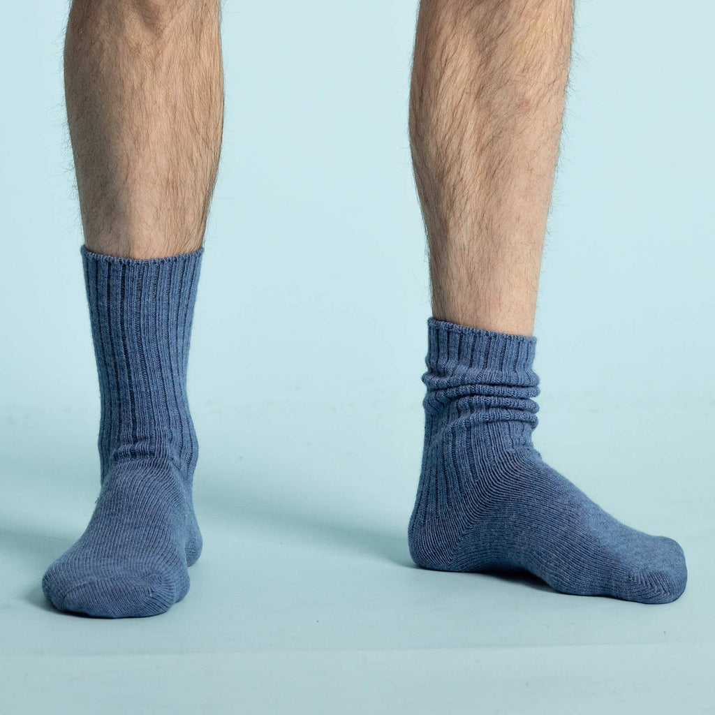 Organic wool crew socks made in usa