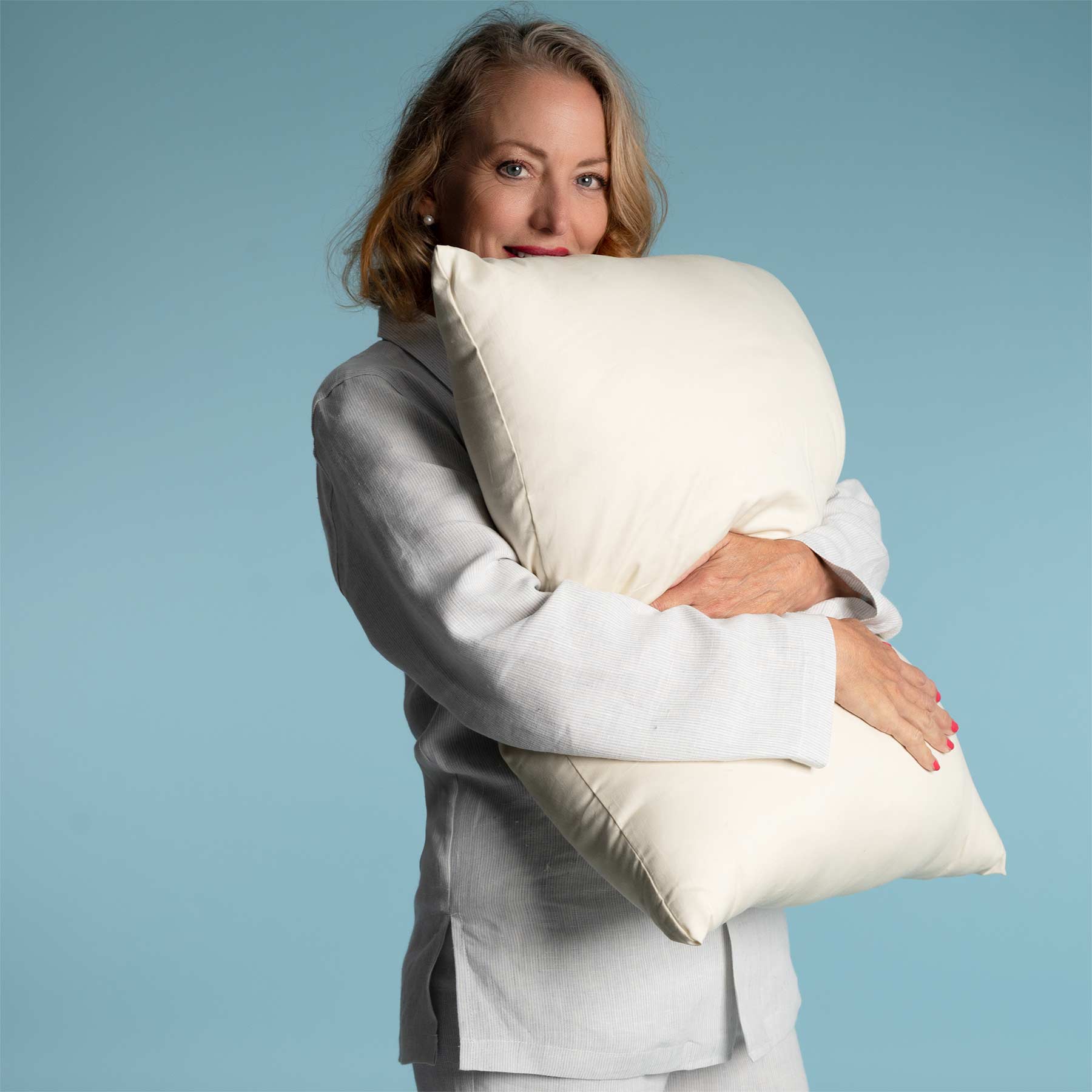 ORGANIC COTTON Filled Bed Pillows with Organic Cotton Cover