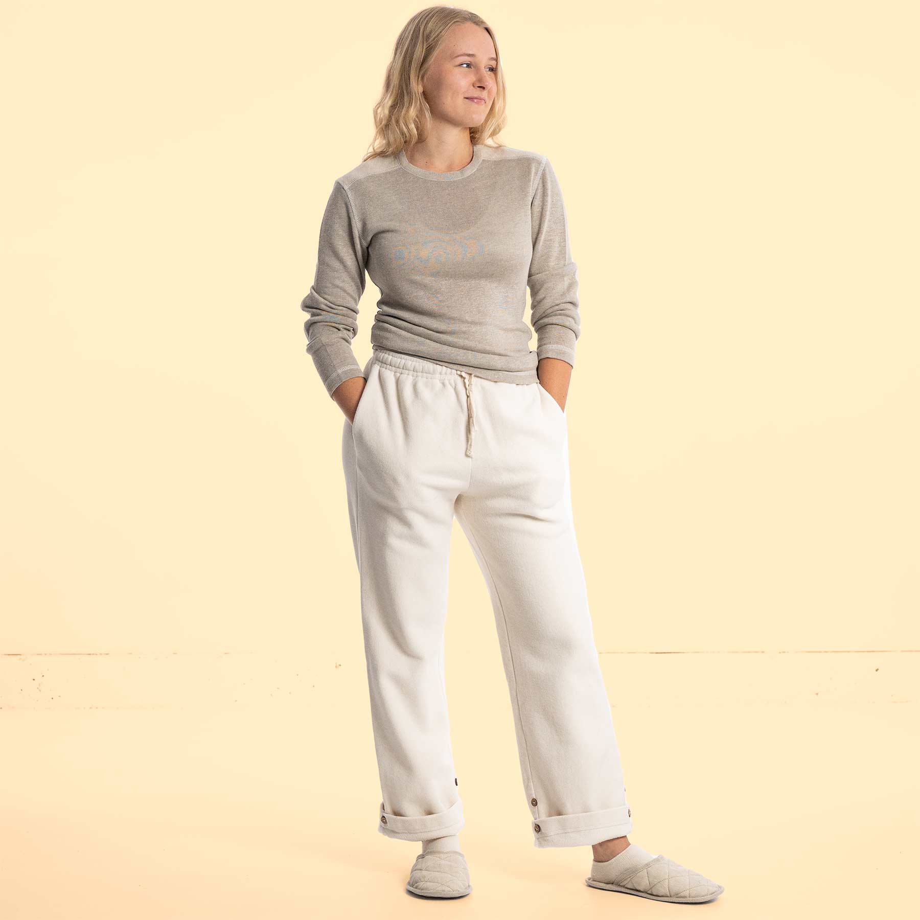 100% Organic Cotton Fleece Women's Sweatpants (Bio-Elastic) – Rawganique