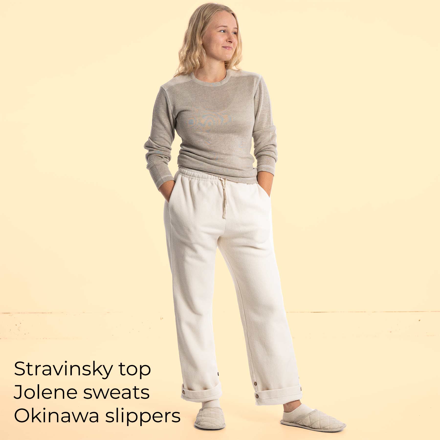 100% Organic Cotton Fleece Women's Sweatpants (Bio-Elastic) – Rawganique