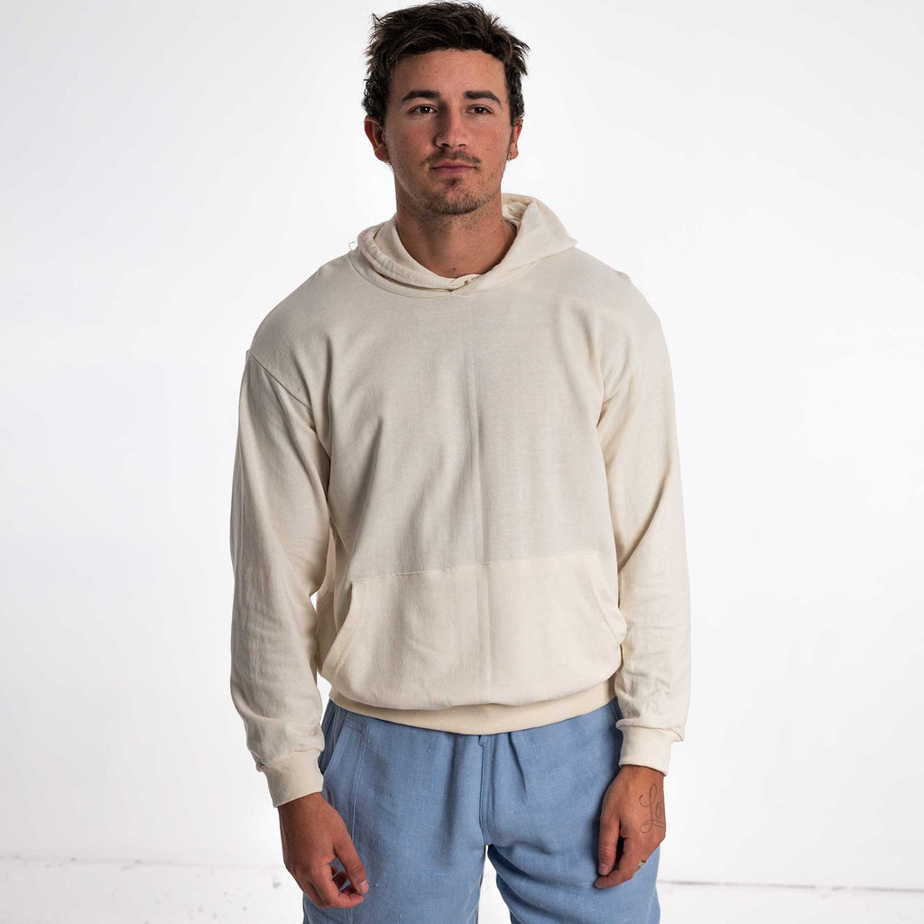 elastic-free organic cotton hoodie