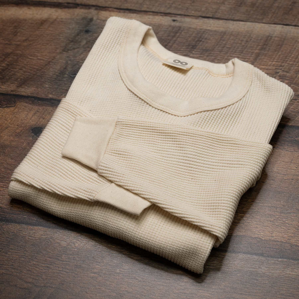 organic cotton thermal t-shirt made in usa