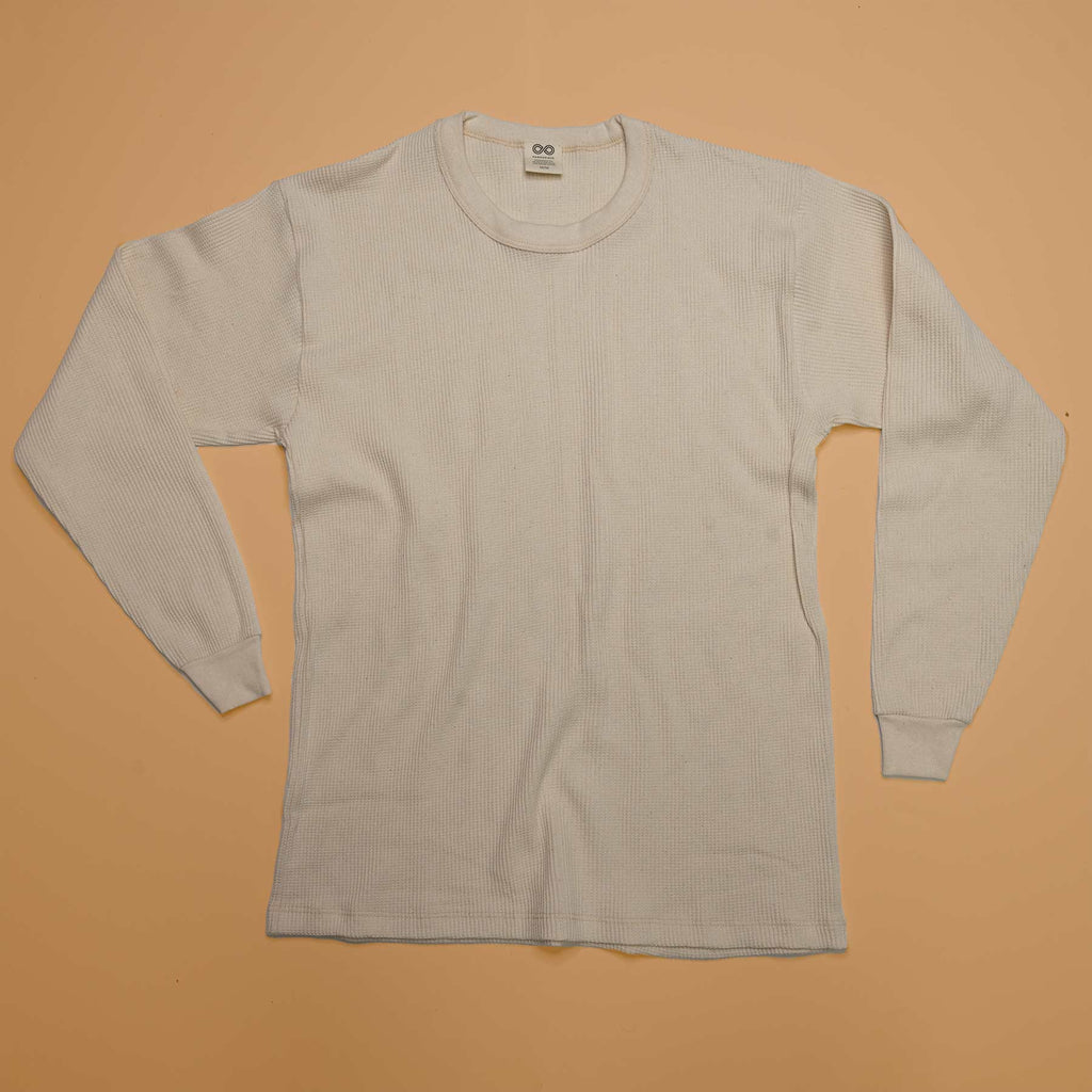 100% organic cotton waffle knit top