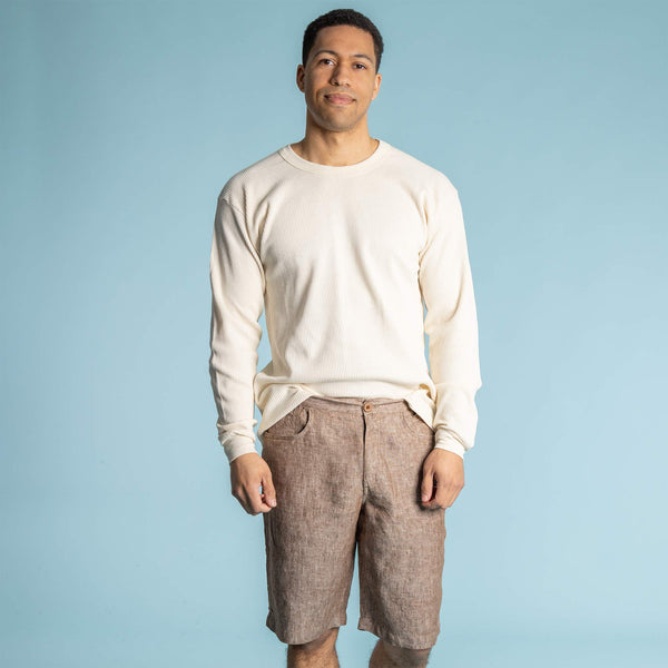 韓国発【JUSTYOUNG】AP Over Waffle Short Sleeve Tee/2color Men's Summer Solid Color Short Sleeve Button-Up Knitting