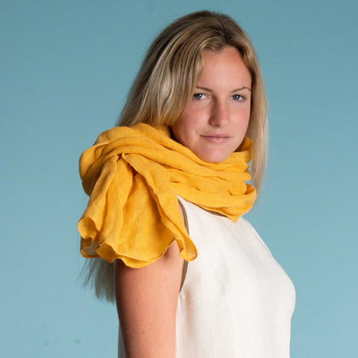 100% organic hemp scarf