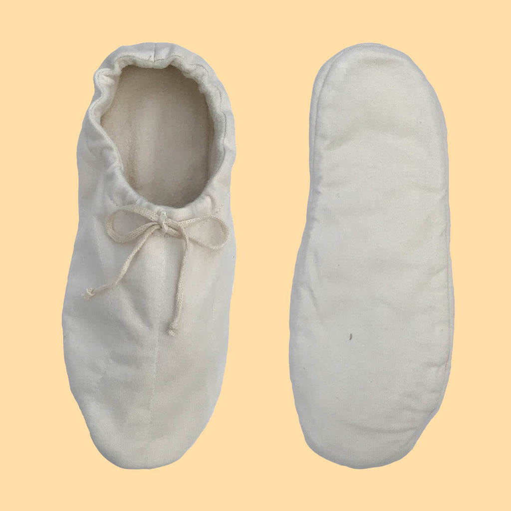 glue-free organic cotton slippers