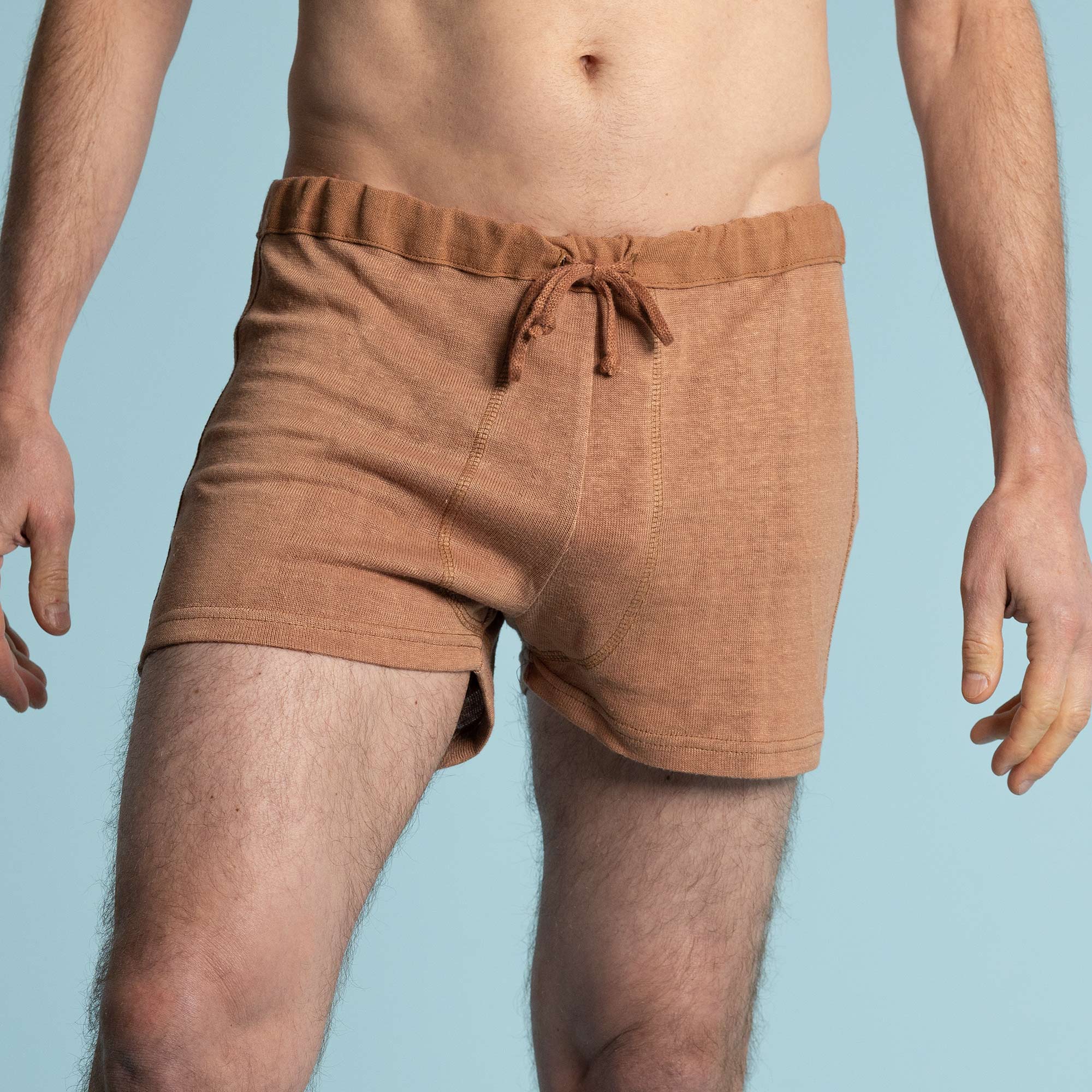 100% Organic Cotton Men's Drawstring Boxers - Elastic Free Briefs
