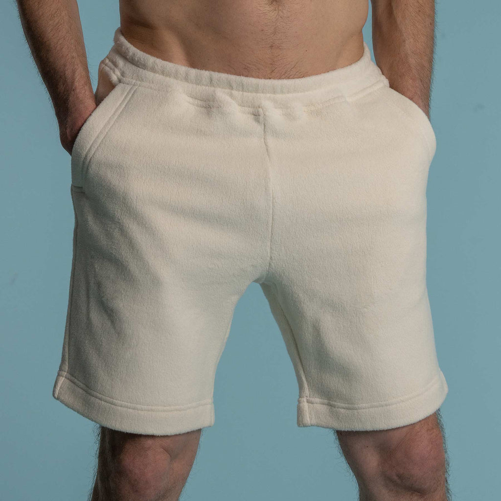 100% organic cotton fleece shorts