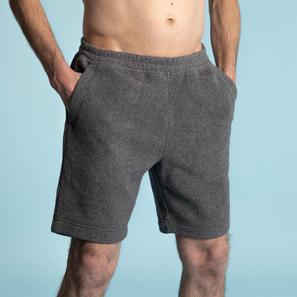 Organic cotton fleece shorts