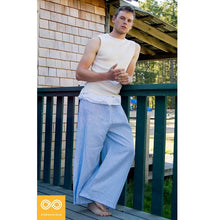 Load image into Gallery viewer, Organic Linen Thai Thalay Fisherman's Pants (Unisex)