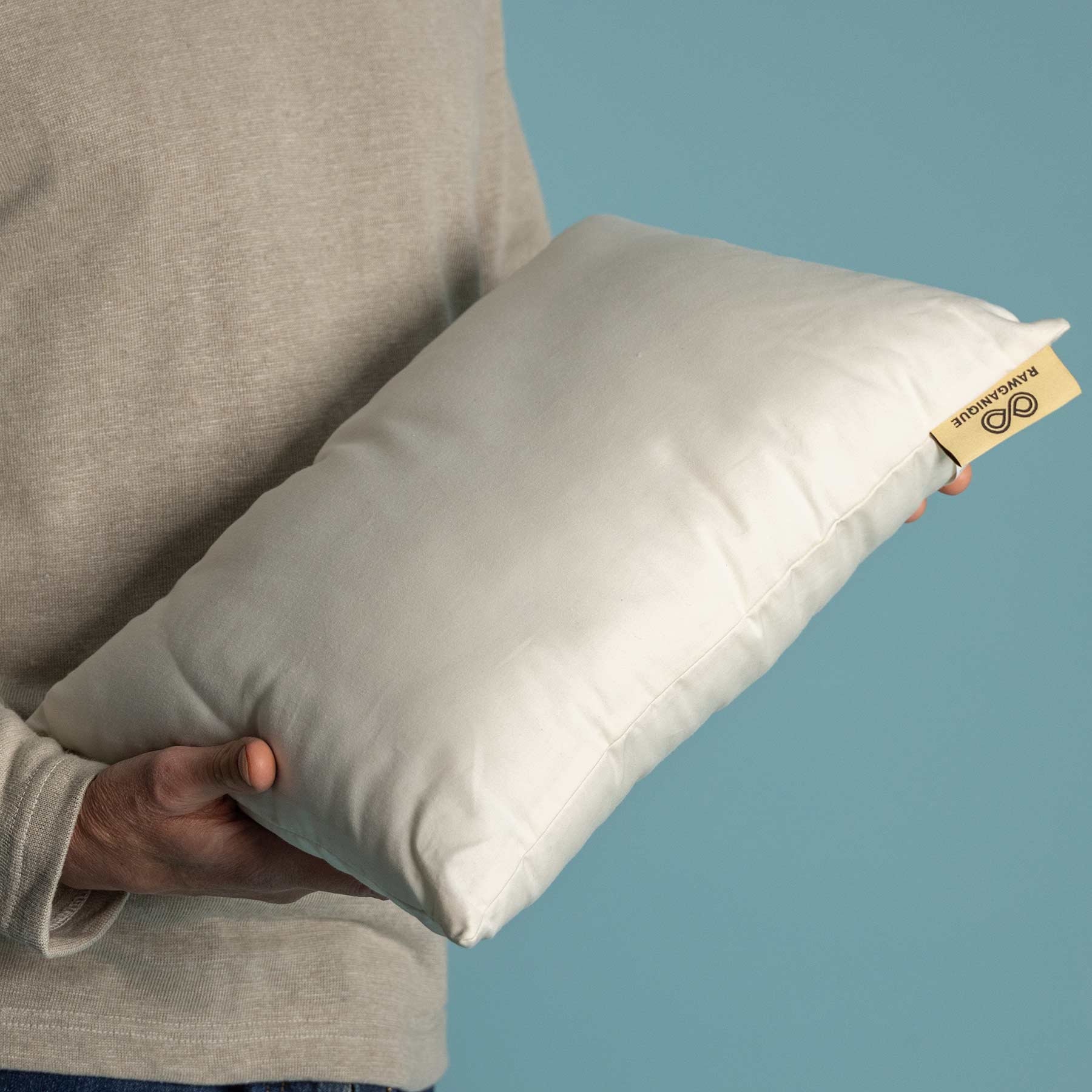 Vegan 100% Kapok Pillow (Made in USA; Organic Case, Plastic-free) –  Rawganique